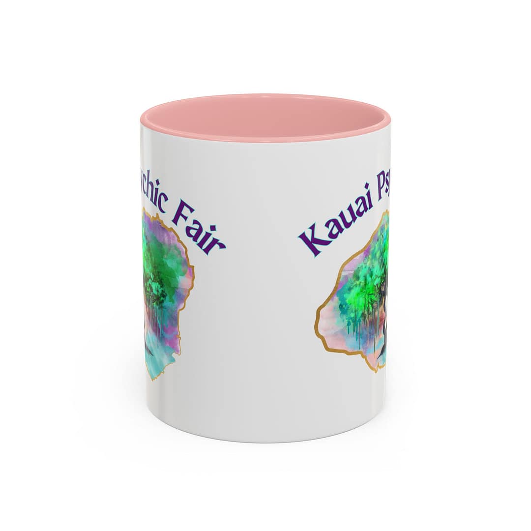 Kauai Psychic Fair Accent Coffee Mug – Mystic Tree Watercolor Design (11/15oz) - Image 9
