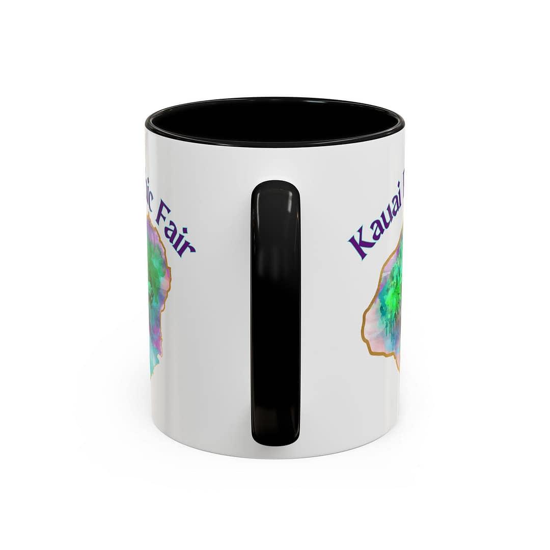 Kauai Psychic Fair Accent Coffee Mug – Mystic Tree Watercolor Design (11/15oz) - Image 4