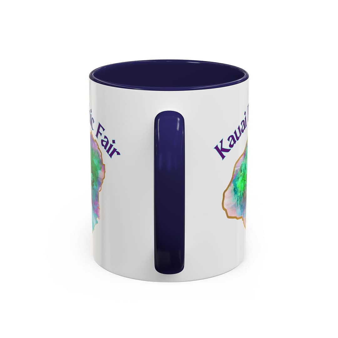 Kauai Psychic Fair Accent Coffee Mug – Mystic Tree Watercolor Design (11/15oz) - Image 8