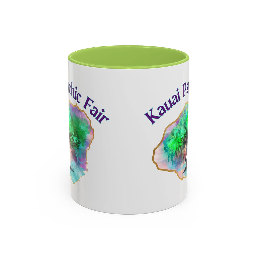 Kauai Psychic Fair Accent Coffee Mug – Mystic Tree Watercolor Design (11/15oz) - Image 29
