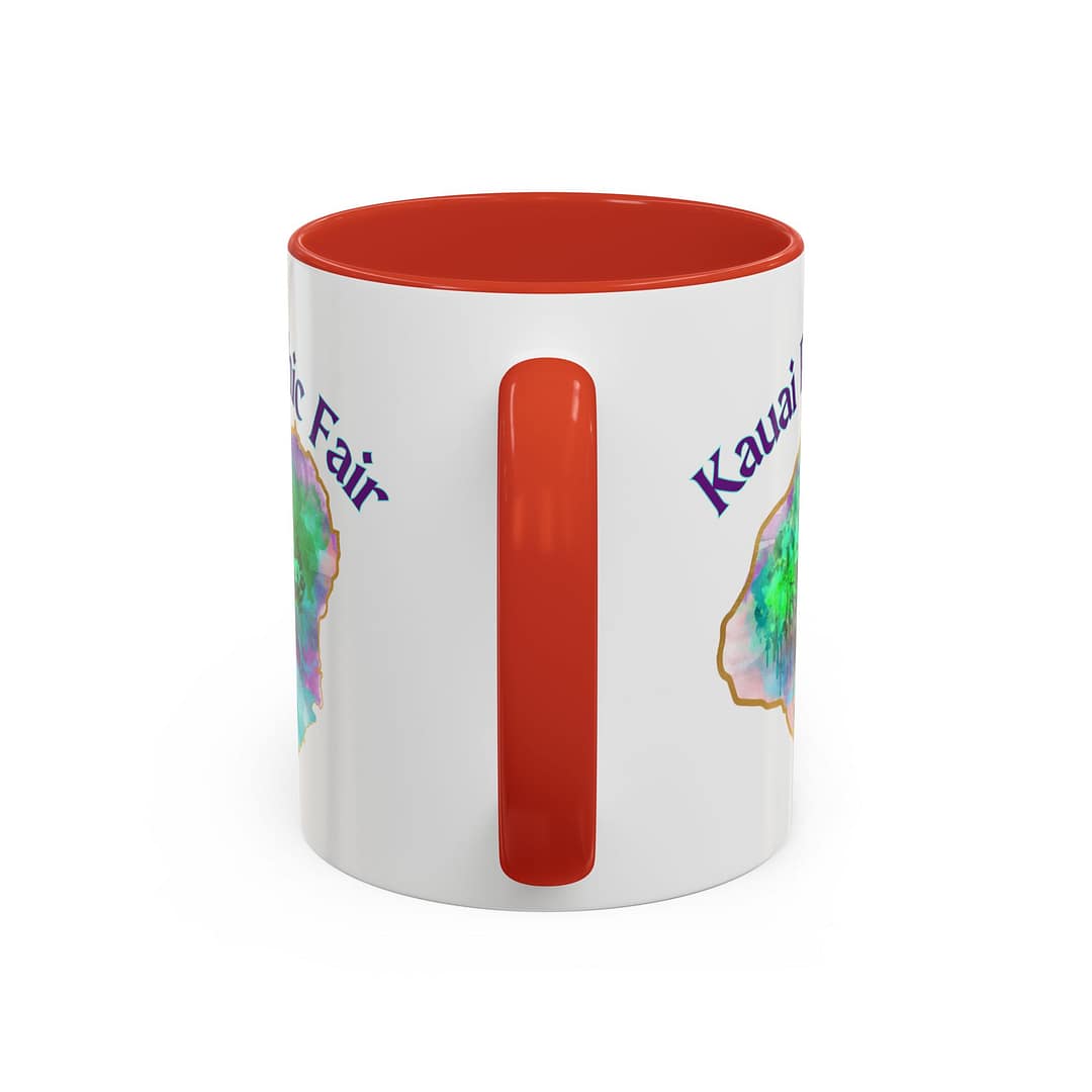 Kauai Psychic Fair Accent Coffee Mug – Mystic Tree Watercolor Design (11/15oz) - Image 16