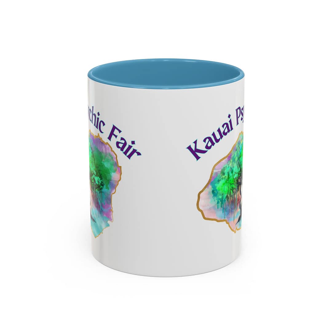 Kauai Psychic Fair Accent Coffee Mug – Mystic Tree Watercolor Design (11/15oz) - Image 17