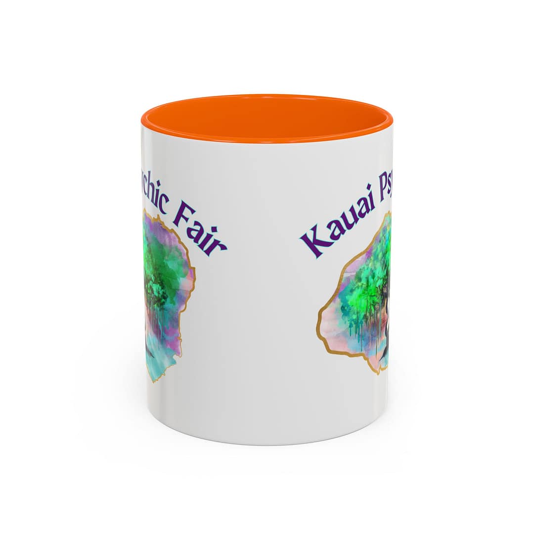 Kauai Psychic Fair Accent Coffee Mug – Mystic Tree Watercolor Design (11/15oz) - Image 21